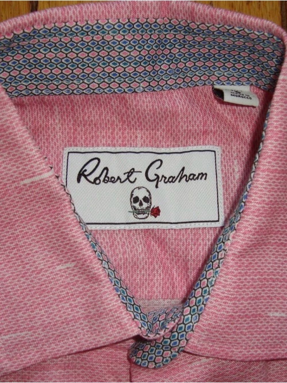 Robert Graham Men’s Pink Short-Sleeve Shirt